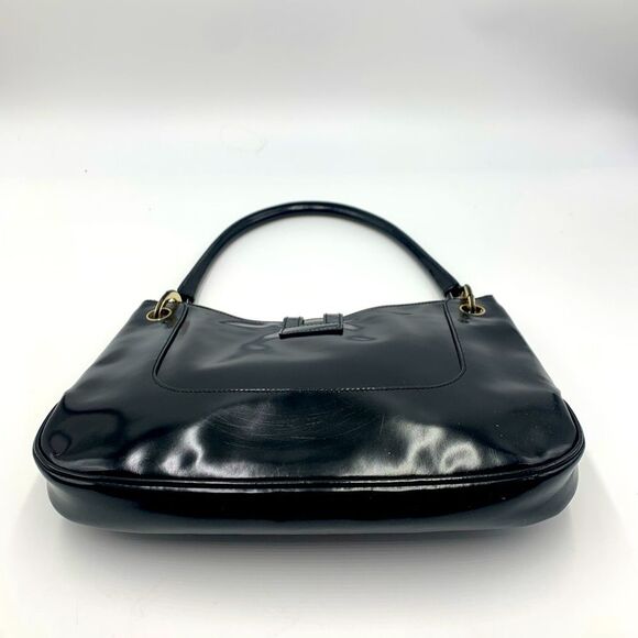 Auth Vtg GUCCI Black Patent Leather Jackie Bag - Picture 12 of 15